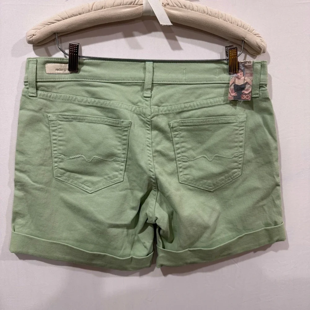 Red Engine Corvair Spearmint Green Roll Cuff‎ Boyshorts Sz 30 Made in USA 907-26